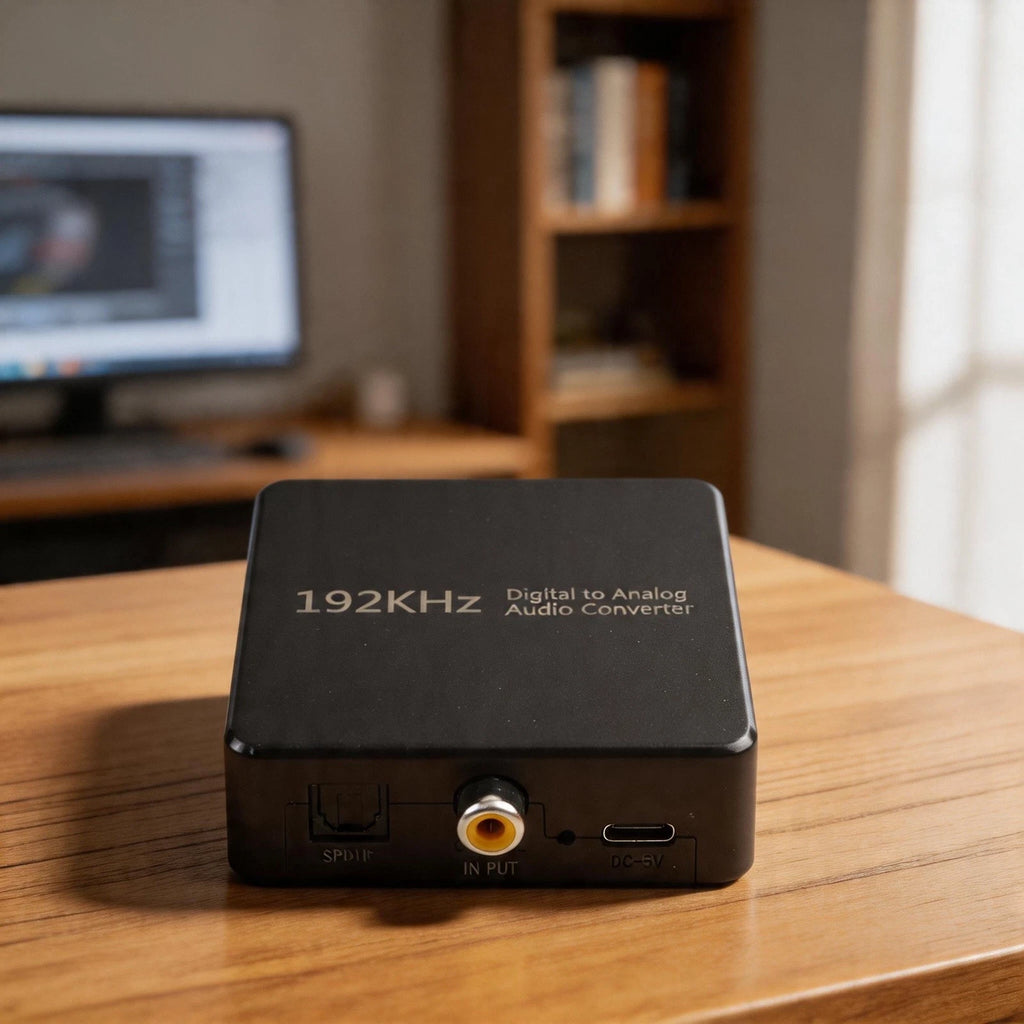 SPDIF to 3.5mm Audio Converter Adapter for Amplifiers Speakers HDTV