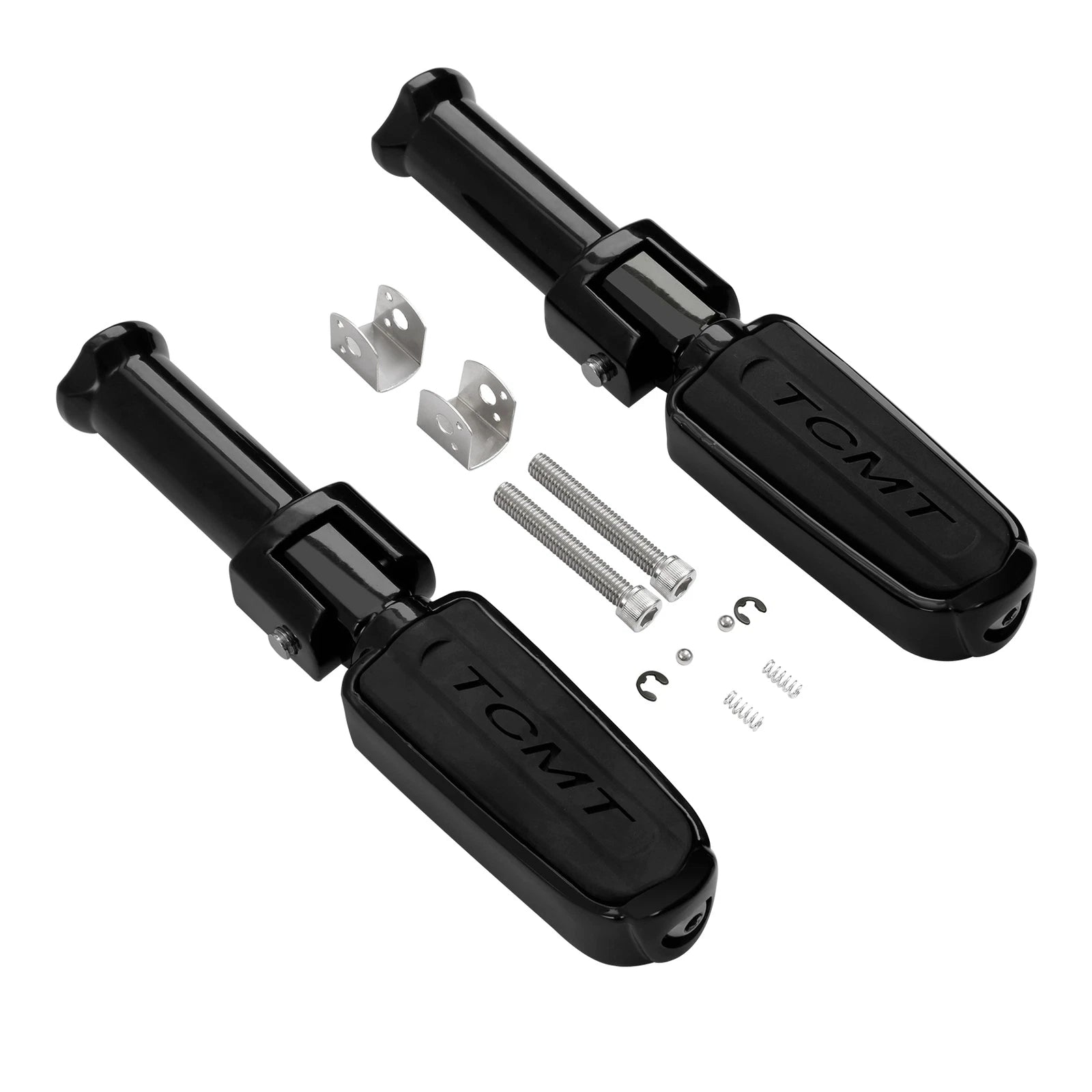 Rear Footpegs Footrest with Brackets for Harley Softail Low Rider (2018–2024)