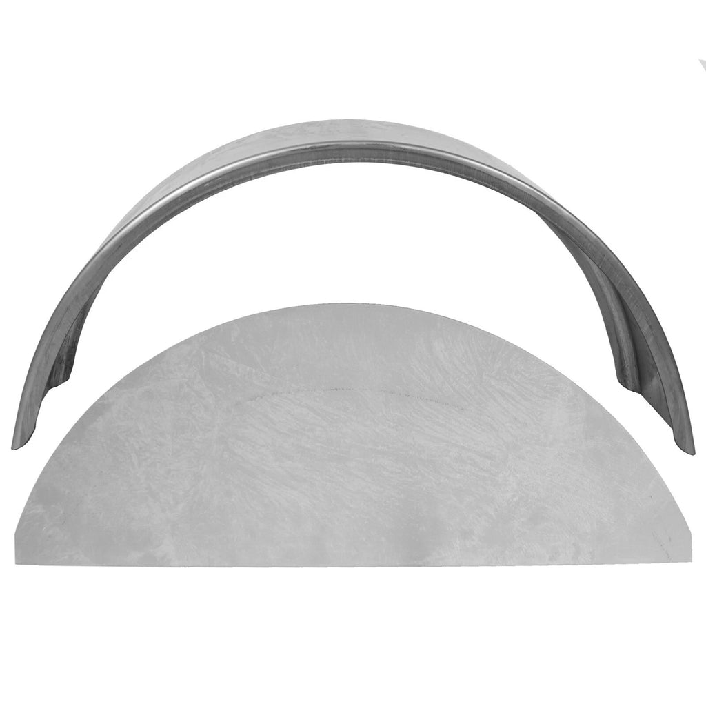 Steel Trailer Fender w/ Fender Back for 14"-16" Wheel