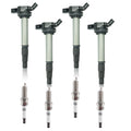 4X Ignition Coils + Spark Plugs for Toyota Prius (2010–2015) / Prius V (2012–2017)