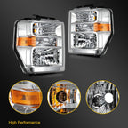 Headlight Assembly for Ford E150-E450 F650 Truck Van (2008–2021) Pair
