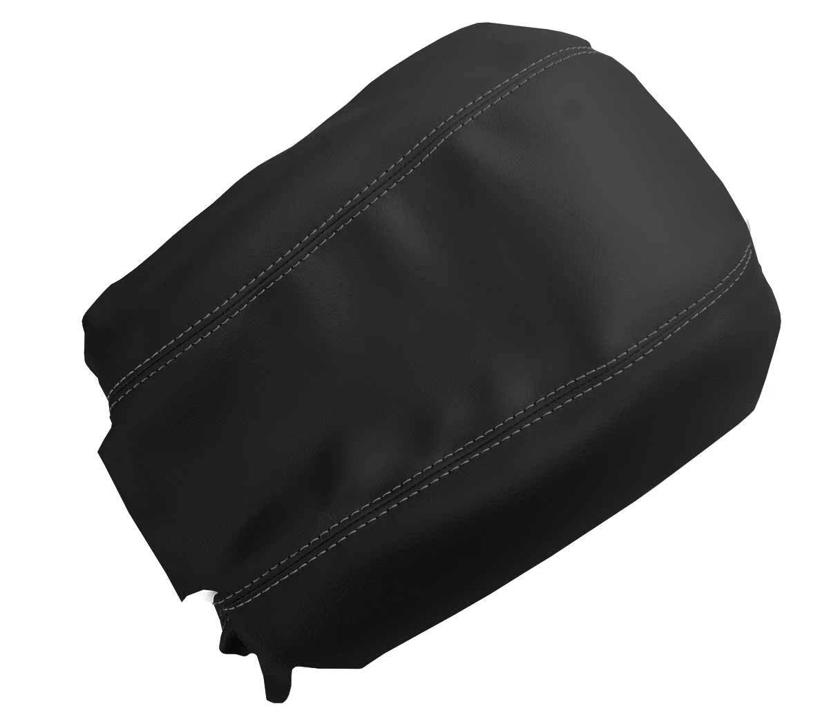 Leather Console Lid Armrest Cover for Mazda 6 (2009–2013) Gray Stitch