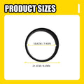 Pair Black Headlight Ring Bezels Insert Cover Trim for Jeep Wrangler TJ (1997–2006)