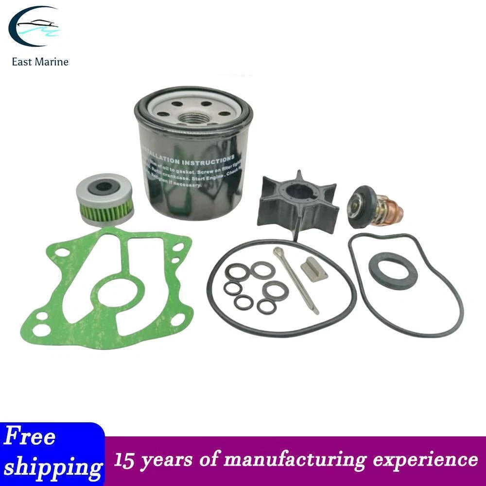 Outboard Service Kit with Impeller & Oil Fuel Filter for Honda BF 40D 50D (2000–2023)