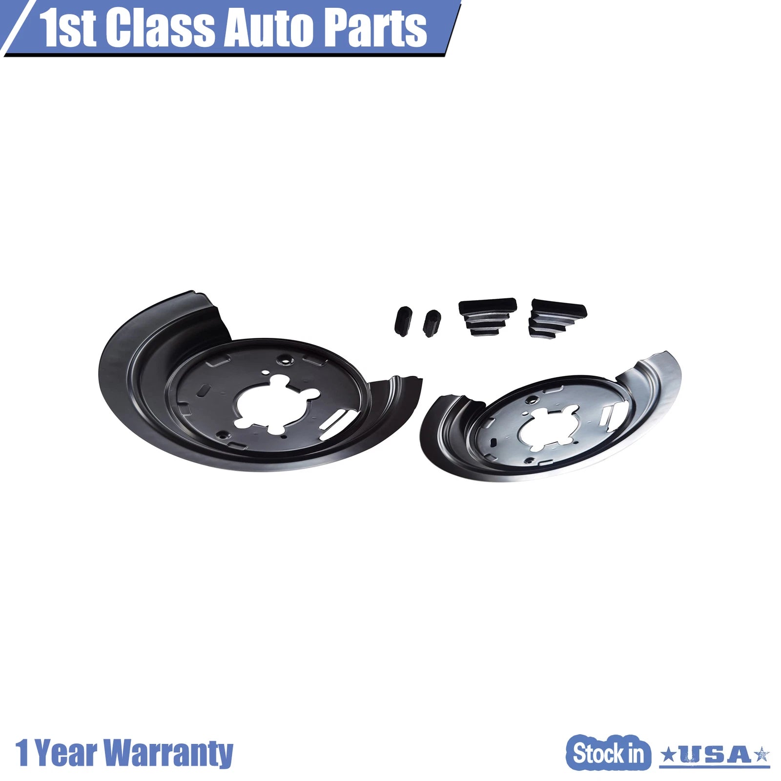Pair of Rear Brake Dust Shields for Dodge Ram 1500 (2002–2007)