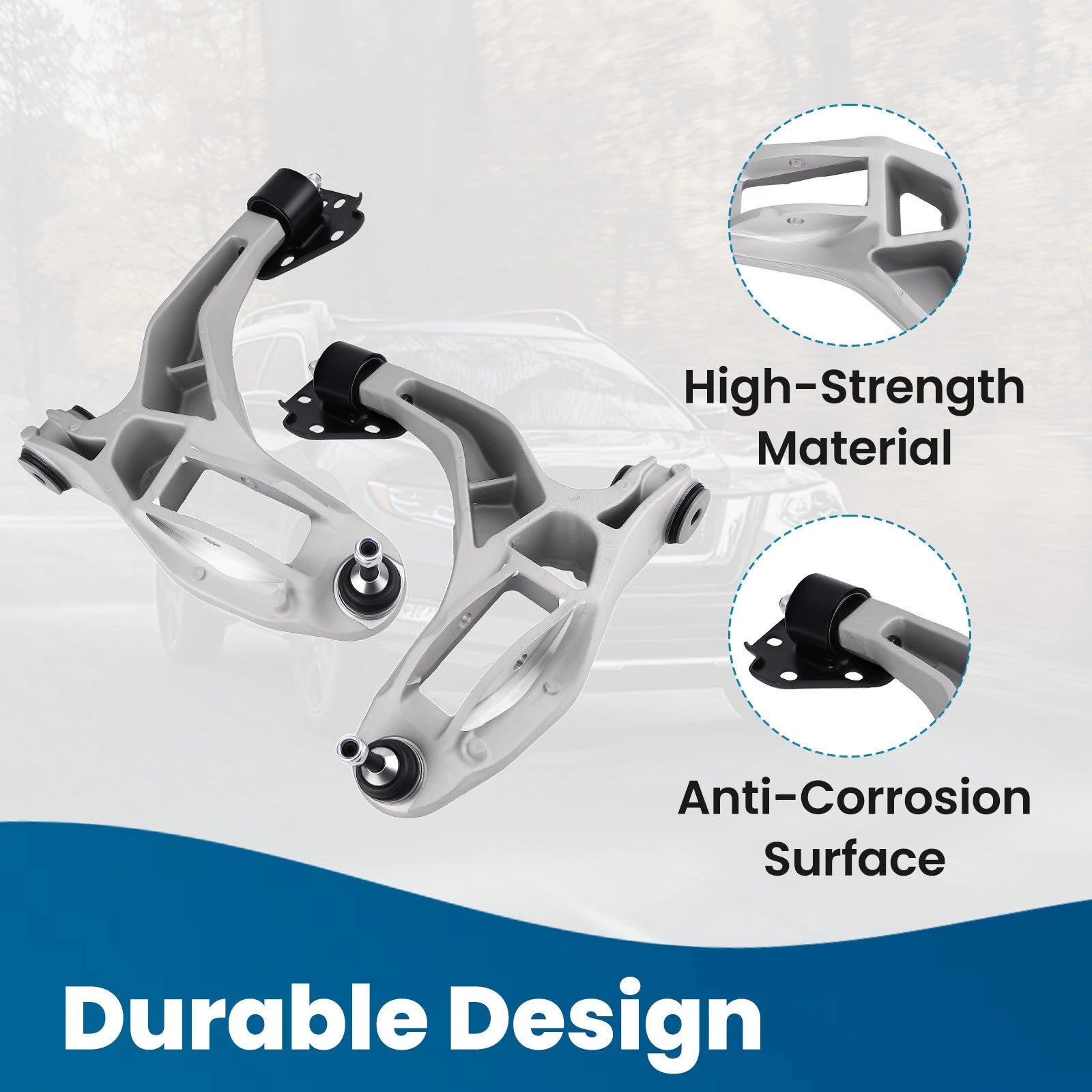 Front Upper Lower Control Arm for Ford Crown Victoria Mercury Marauder (2003-2011)
