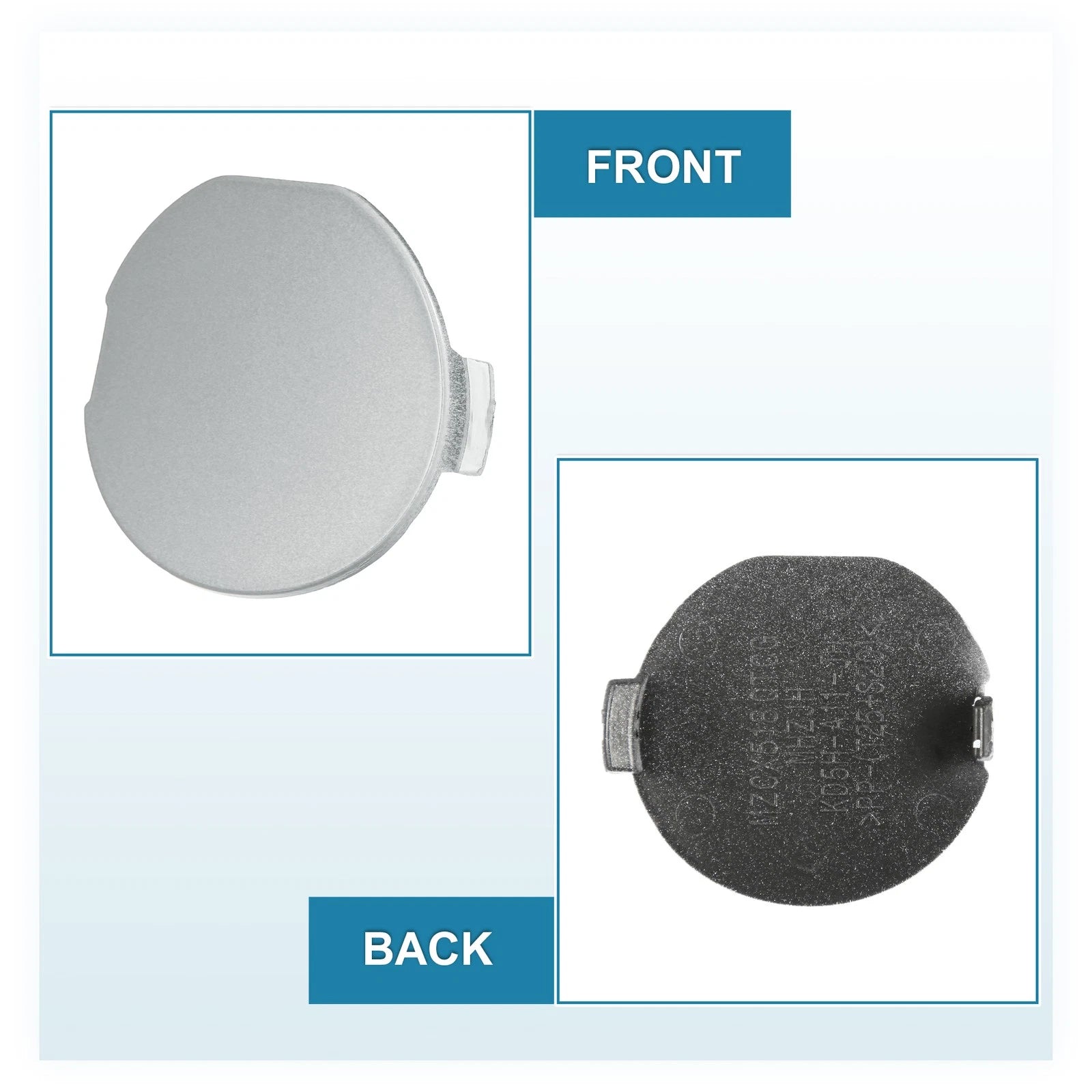 Tow Hook Cover for Mazda CX-5 (2017–2022) - Silver Tone