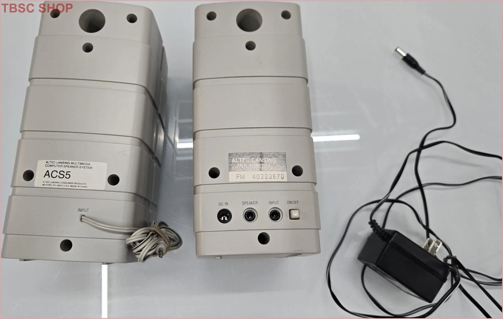 Altec Lansing ACS5 Multimedia Speakers with Power Supply (TESTED)