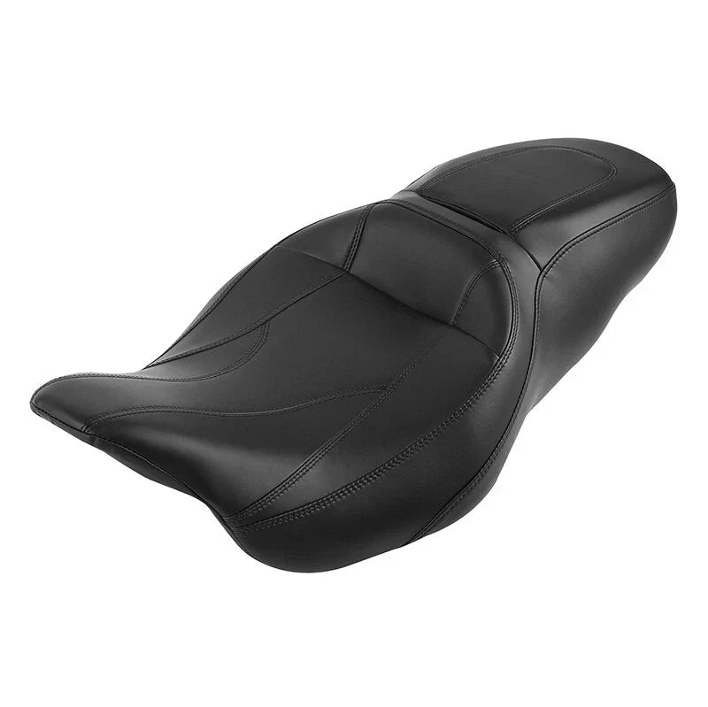Black Driver Passenger Seat for Harley Touring CVO Road Electra Glide (09-23)