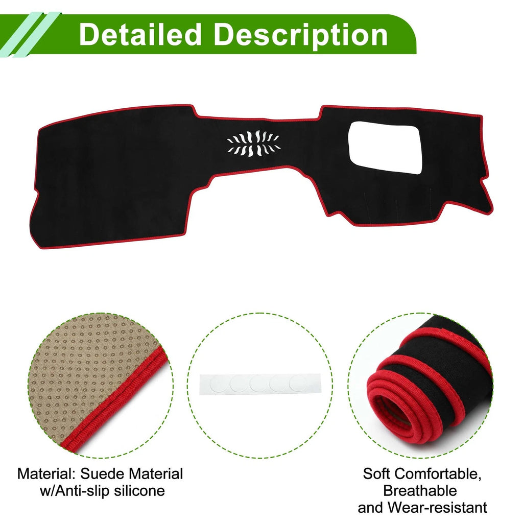 Dashboard Cover Mat for Mazda CX-30 (2020–2024) Sun Protector Black Red