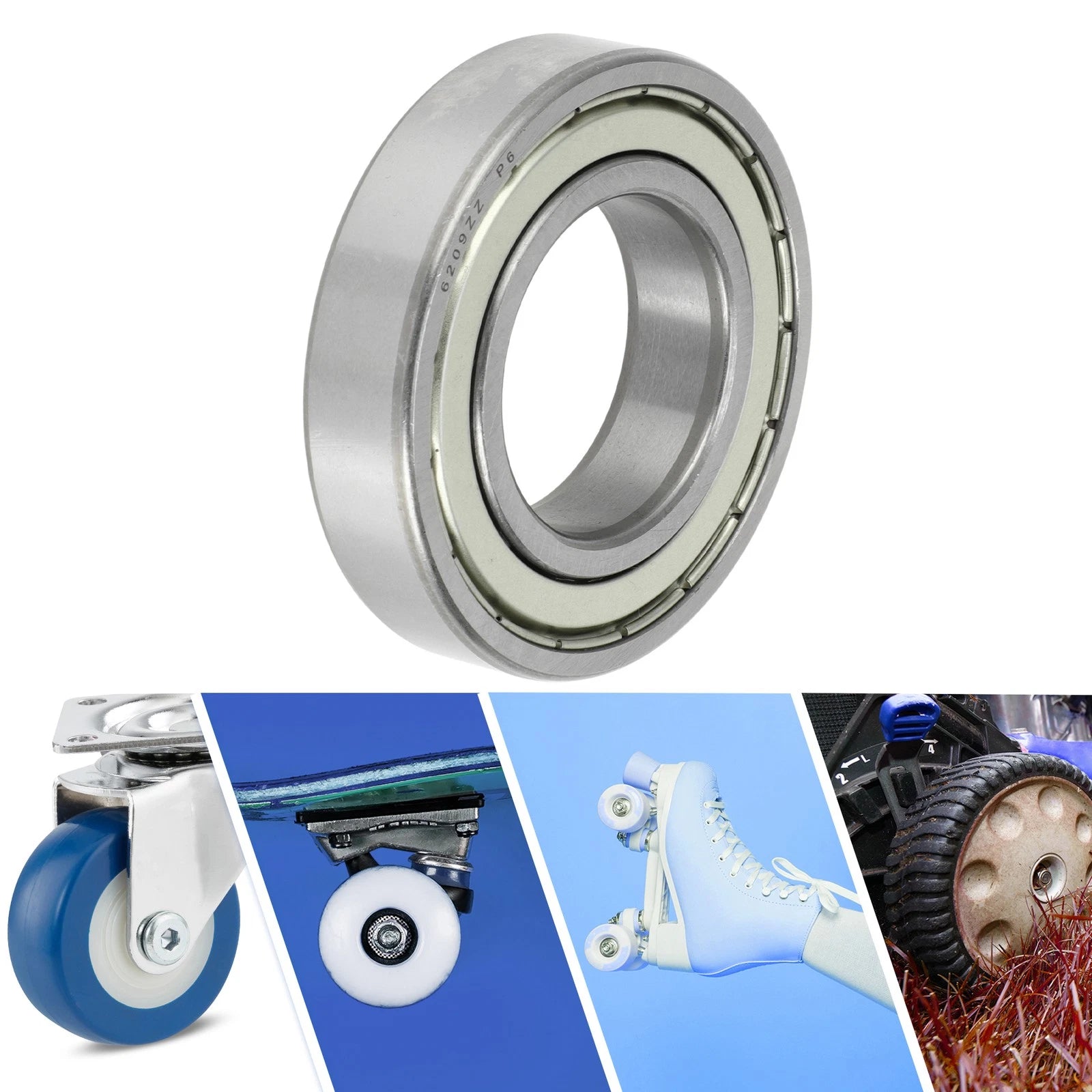 6209ZZ Deep Groove Ball Bearing for Scooter Skateboard Wheel (P6)