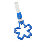 Blue Cherry Blossom Ring Handle Strap for Train Bus Charm Tools