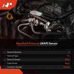 Manifold Absolute Pressure Sensor for GMC Silverado 2500 3500 HD (2015-2017)