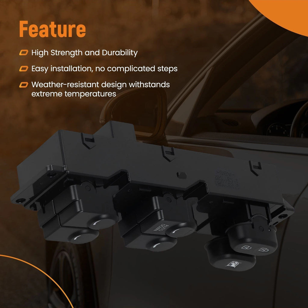 Front Left Door Window Switch for Hyundai Accent (2011–2017) 93570-1R111 6 Buttons
