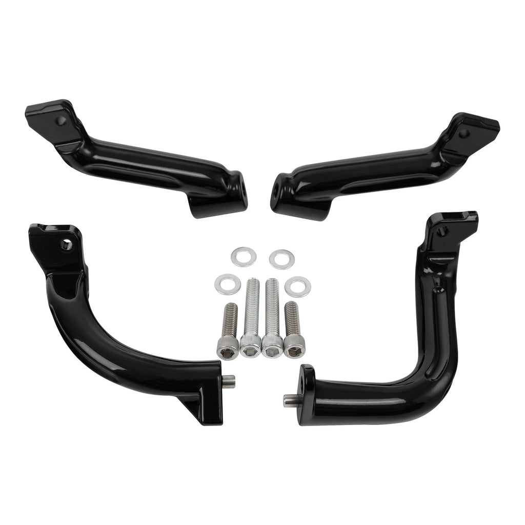 Driver Footboards Mount Bracket for Harley Street Road Glide (2017–2023) Black