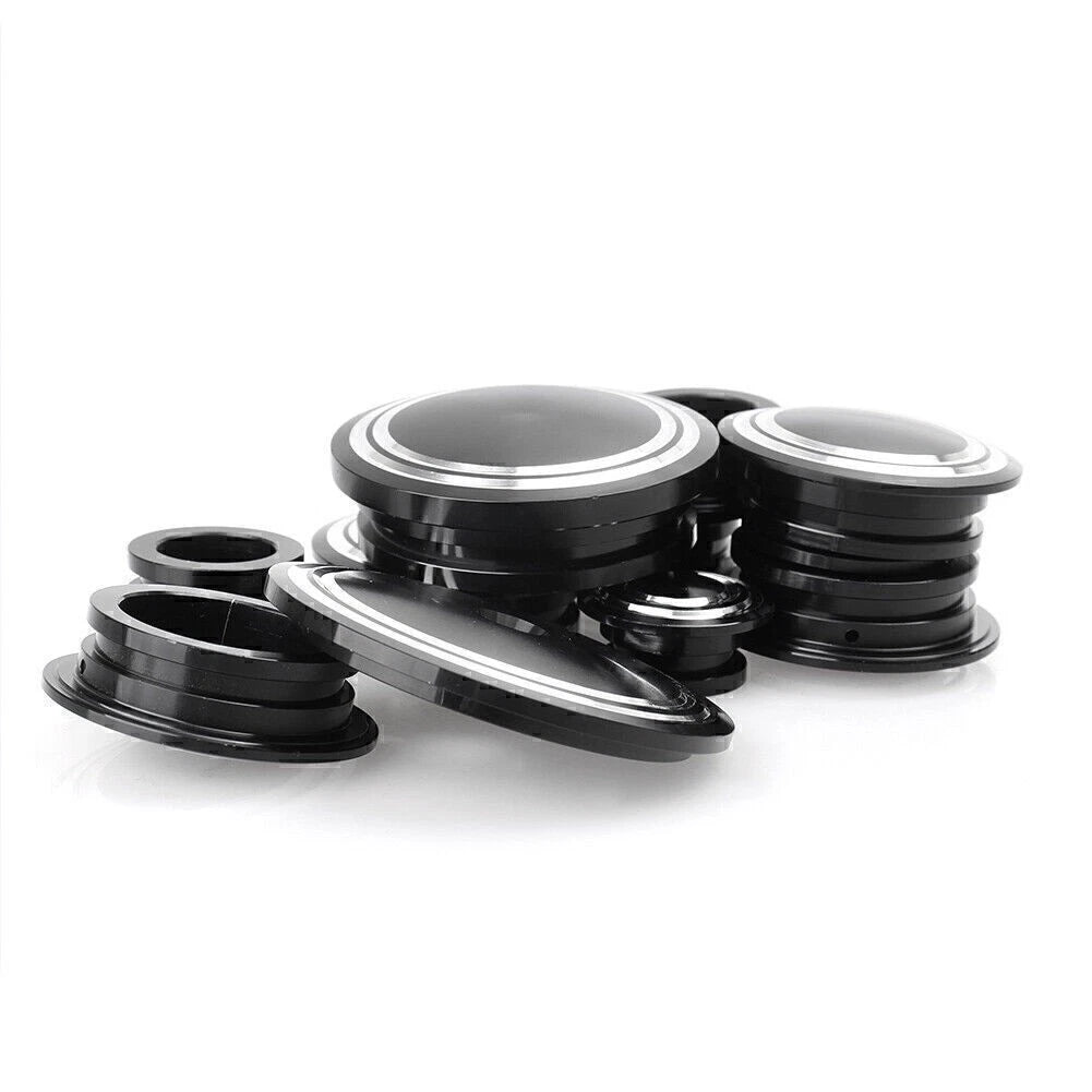 13x Frame Hole Caps Cover Kit for BMW R Nine T (2014–2016) Aluminum Black
