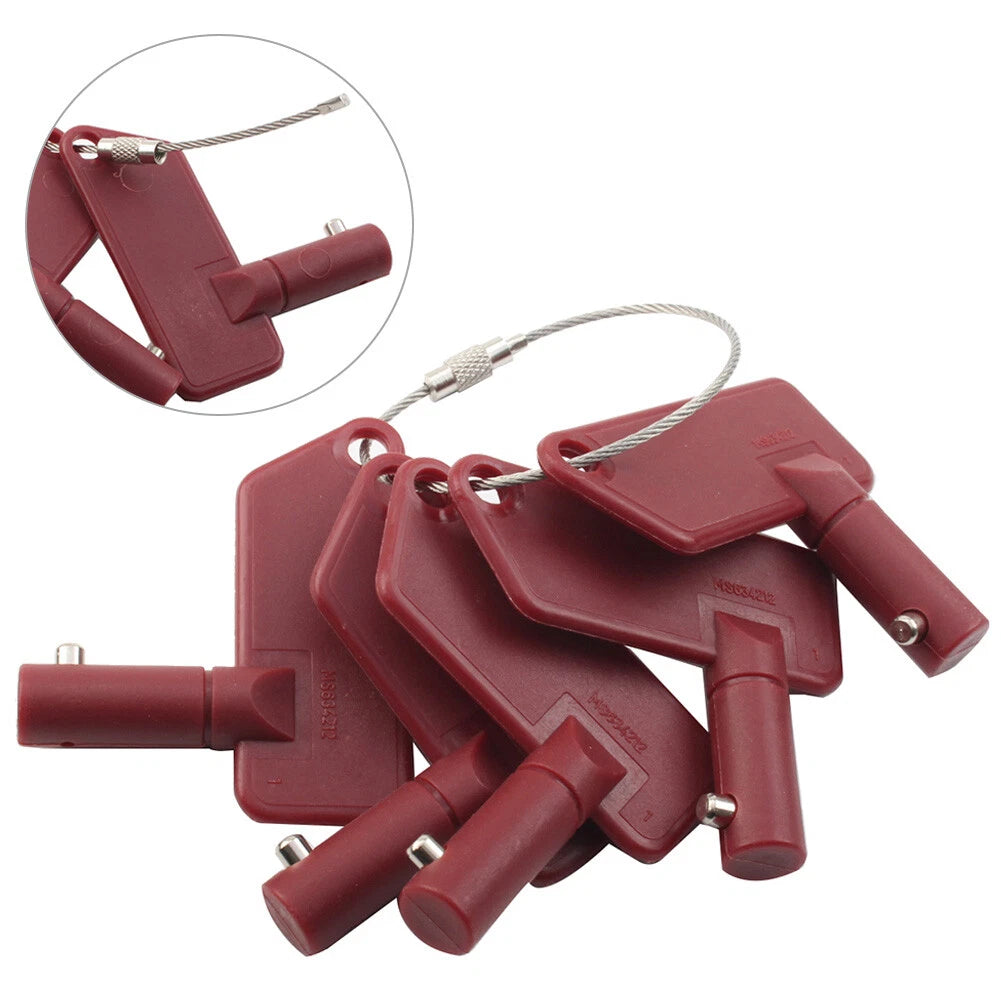 5PCS Ignition Key for Terex Battery Disconnect Isolator