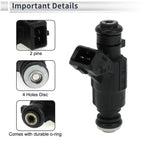 Fuel Injector No.MP156317/0280156317 for Honda Fit (2004–2008) 1 Pc Black