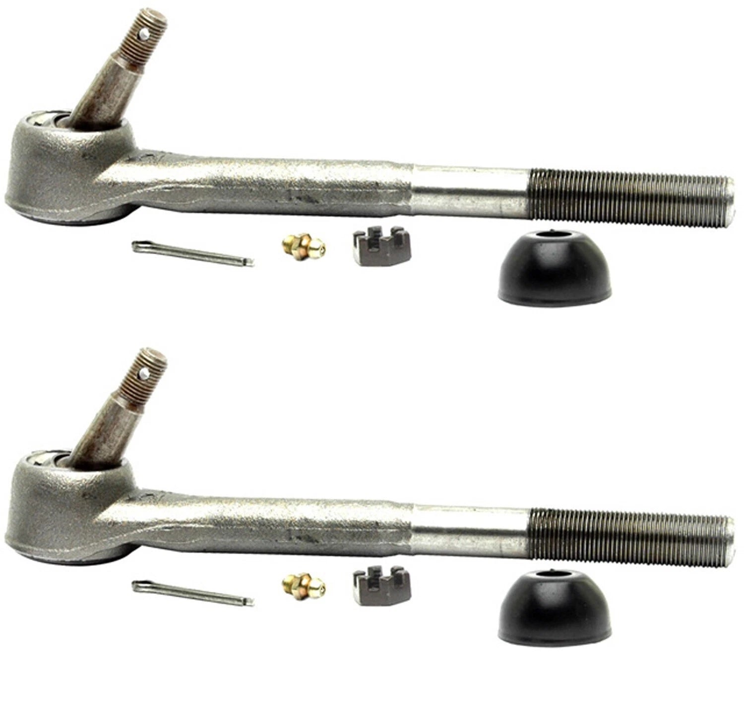 Set of 2 Inner Steering Tie Rod Ends for Chevy GMC Isuzu (RWD)