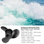 13 1/4 x 17 Outboard Propeller for Mercury 40-140HP (15 Tooth)