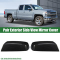 Pair Rearview Mirror Caps for Chevrolet Silverado 1500 (2014–2019) Black