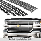 Chrome Wide Rivet Billet Grille for Chevy Silverado 1500 (2016-2019)