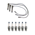 Denso 7mm Wire Set & 6 U-Groove Spark Plugs Kit for Hyundai Kia (3.0L, 3.5L)