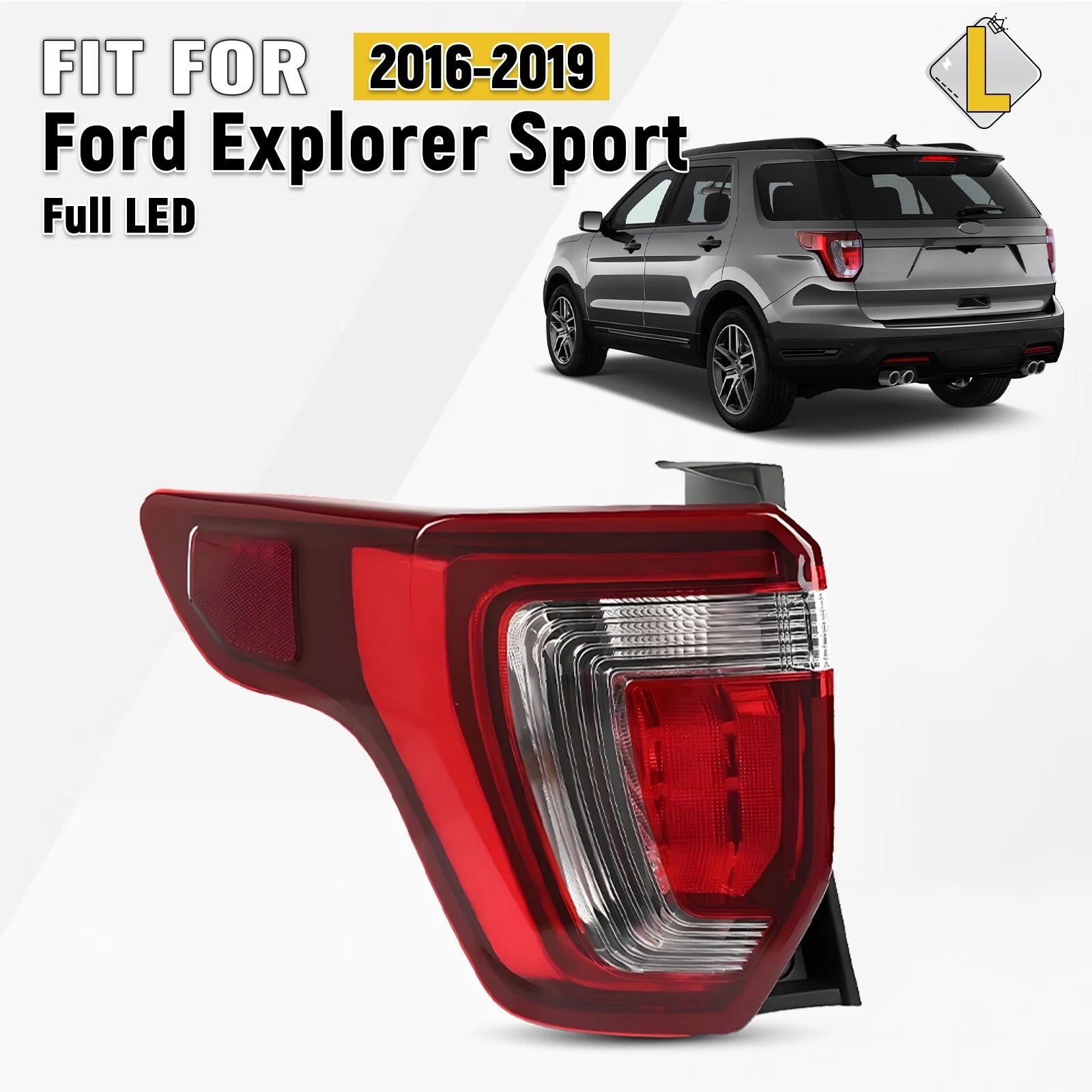 Full LED Tail Light for Ford Explorer Sport (2016–2019) LH