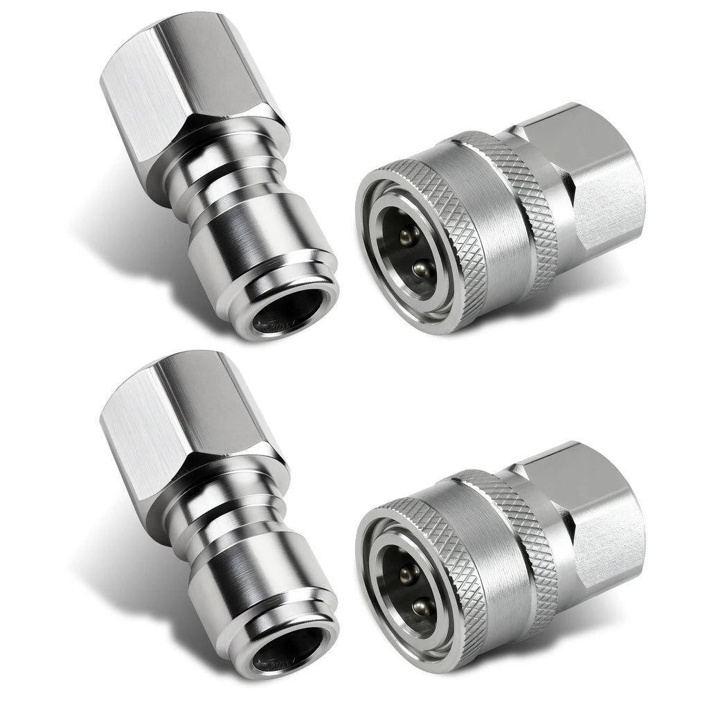 Set of 4 Quick Connect Pressure Washer Couplers NPT Female 5000PSI