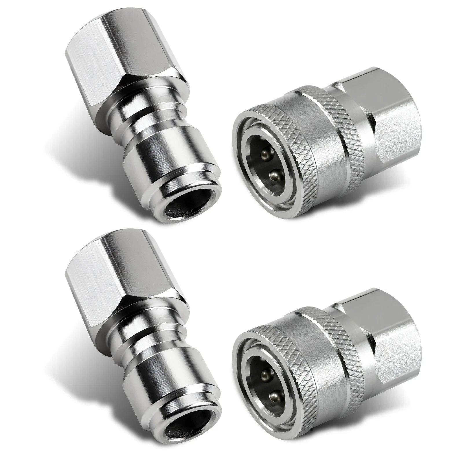 Set of 4 Quick Connect Pressure Washer Couplers NPT Female 5000PSI