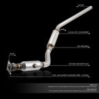 Rear Catalytic Converter for Chrysler Town & Country, Dodge Grand Caravan, VW Routan (2008–2010)