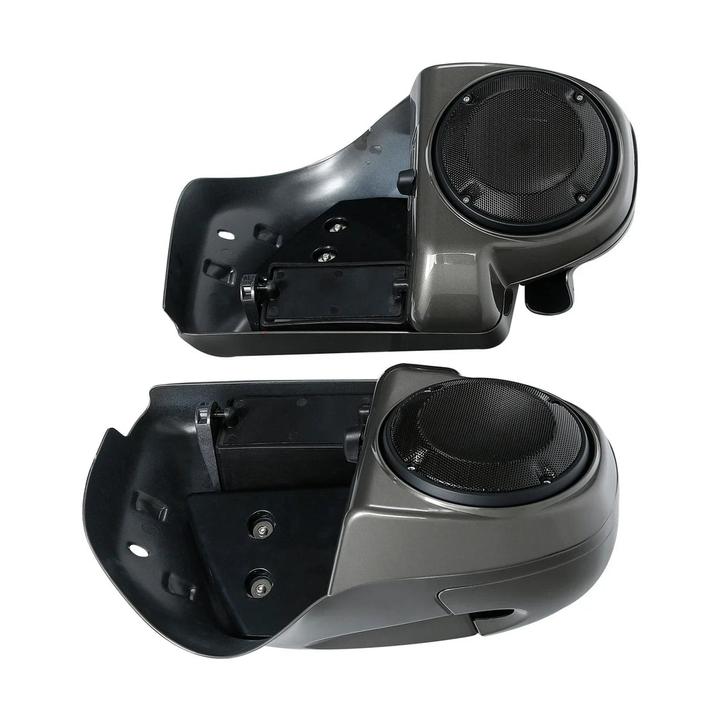 Lower Vented Fairings Speaker Pod for Harley Touring Industrial Gray