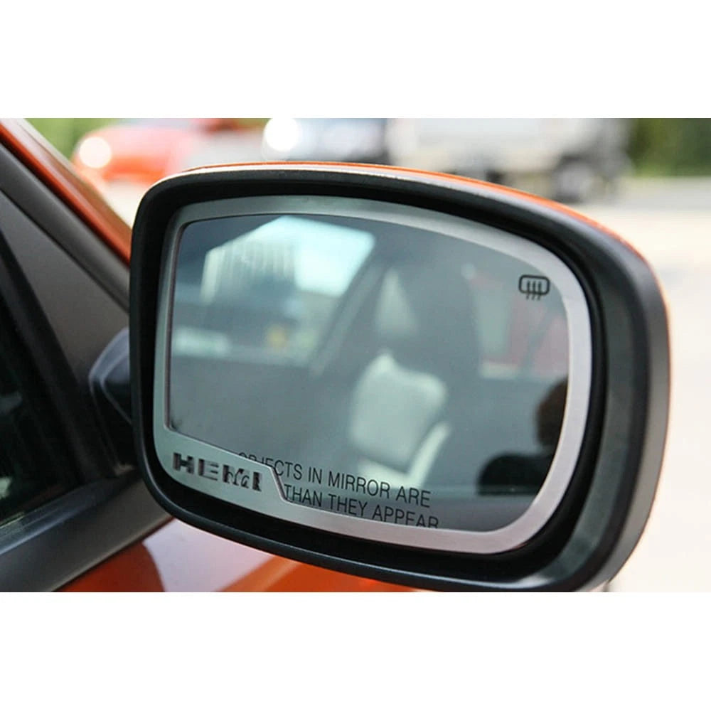 Side View Mirror Trim Replacement Brushed Stainless Steel for Dodge Charger (2011–2013)