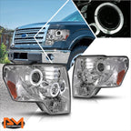 F-Shape LED DRL Headlights for Chevy C/K 1500-3500 Suburban (1988–1993)
