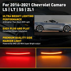 Set of 2 LED Bumper Side Marker Lights for Chevy Camaro (2016–2021)