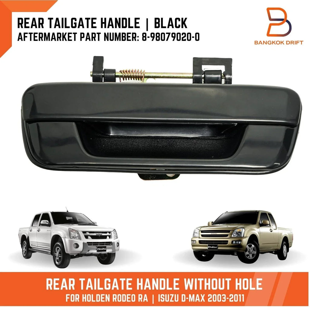 Black Rear Tailgate Handle for Holden Rodeo (2003-2008)