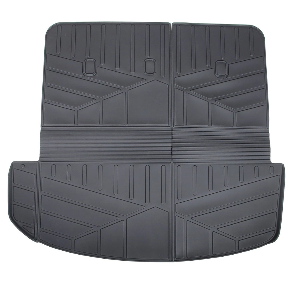 Set of 3 Row Floor Mats + Back Bed Liner for 2026 Hyundai Palisade TPE Rubber