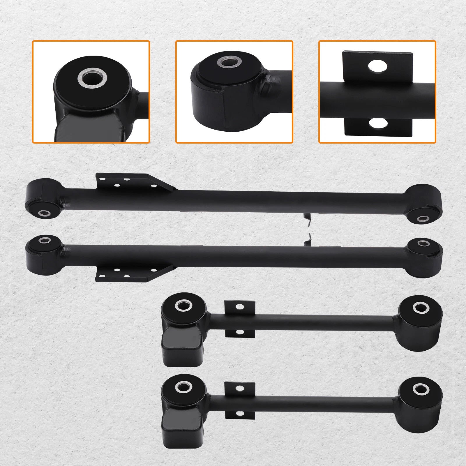 Set of 4 Rear Upper Lower Trailing Control Arms for Pathfinder QX4 (1997-2003)
