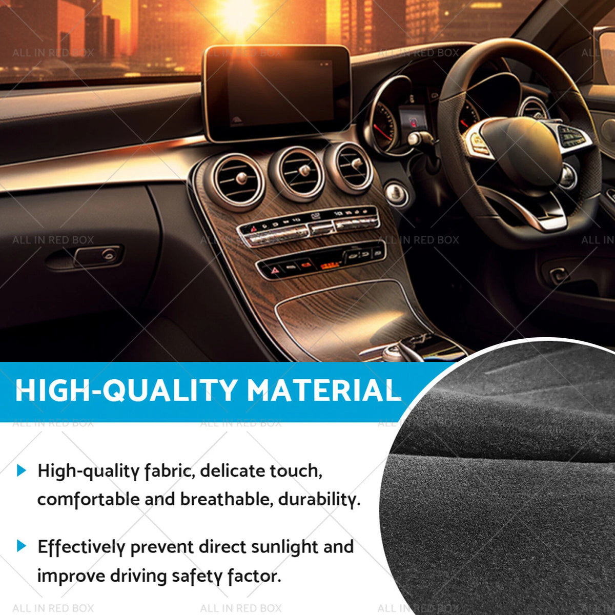Dashboard Dash Mat for Mercedes C-Class W204 (2011–2014)