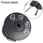 Ignition Switch with 2 Keys for Riding Lawn Mowers (7 PIN)