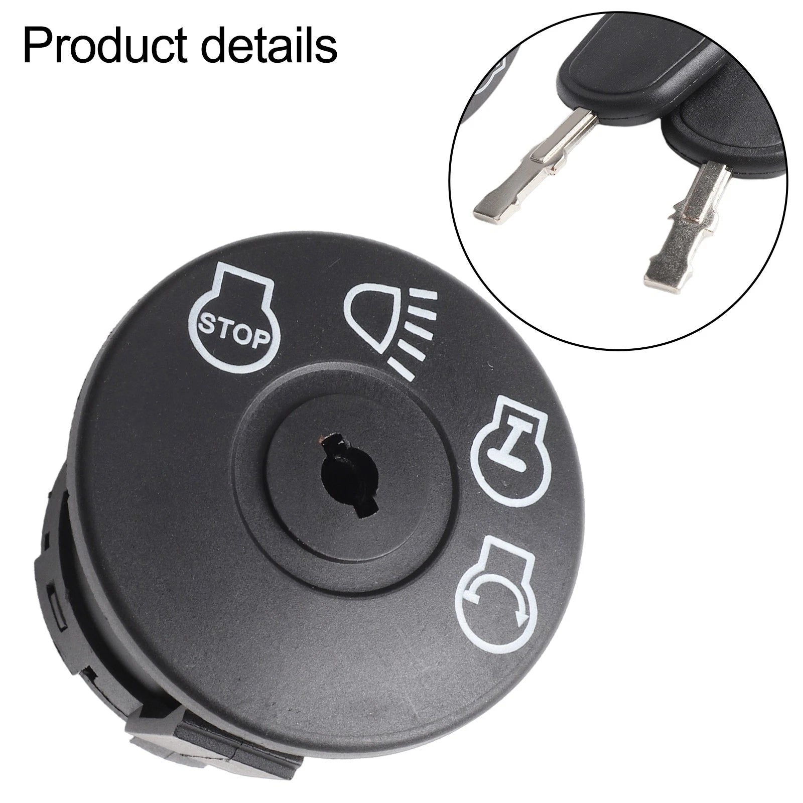 Ignition Switch with 2 Keys for Riding Lawn Mowers (7 PIN)