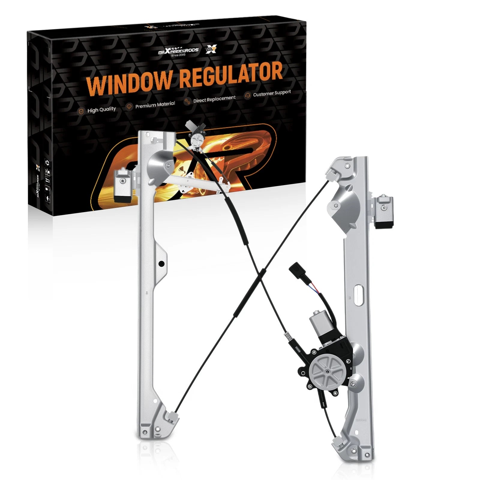 Rear Right Window Regulator with Motor for Chevy Silverado GMC Sierra (2007-2014)