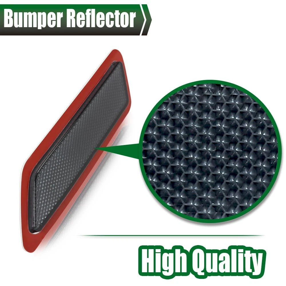 Set of 2 Smoke Bumper Reflectors for BMW 328i (2012–2015)