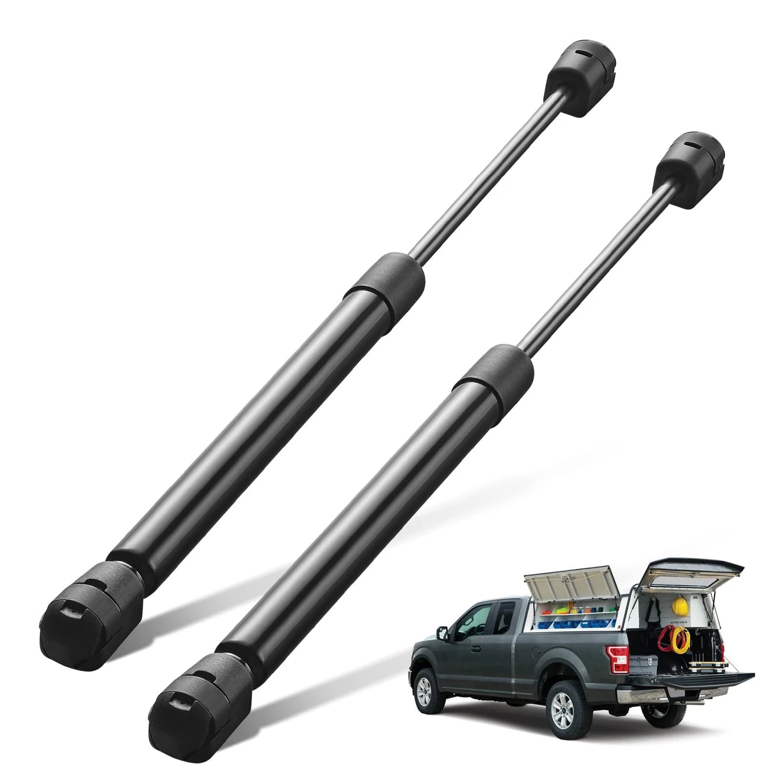 Gas Struts for Leer Camper Shell Rear Topper Window (2013–2015)