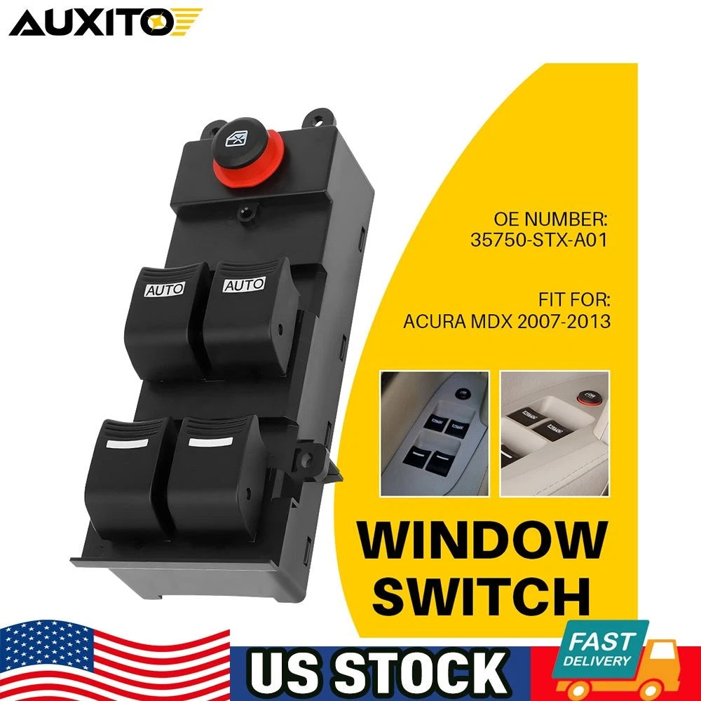 Power Window Master Switch for Acura MDX (2007–2013) OE 35750-STX-A01ZA