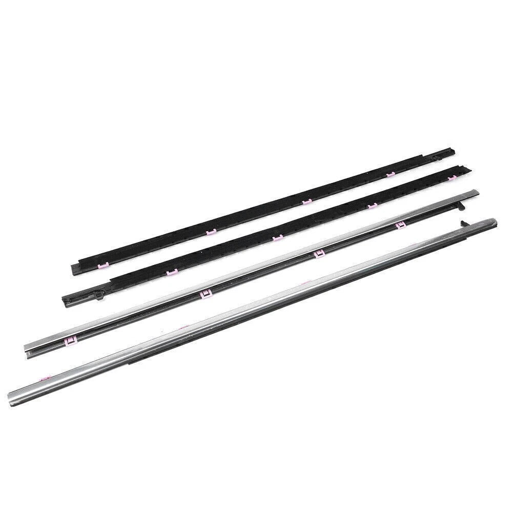 Set of 4 Outside Window Moulding Trims Weather-strips for Honda Accord (2013–2017)