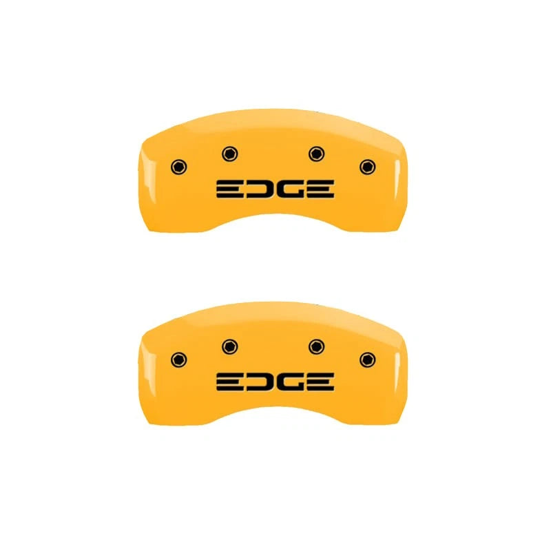 Set of 4 Caliper Covers Yellow Edge Style for Ford Edge (2019–2020)