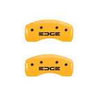 Set of 4 Caliper Covers Yellow Edge Style for Ford Edge (2019–2020)