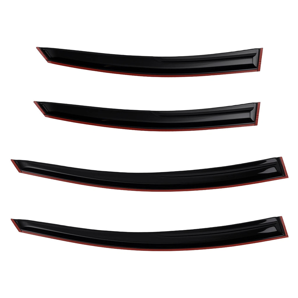 Set of 4 Black Vent Visors for Hyundai Sonata (2011–2014)