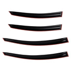 Set of 4 Black Vent Visors for Hyundai Sonata (2011–2014)